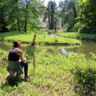 Branitzer Park bei Cottbus: Junge Künstlerin