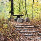 Branitzer Park bei Cottbus: Steinerne Sitzecke