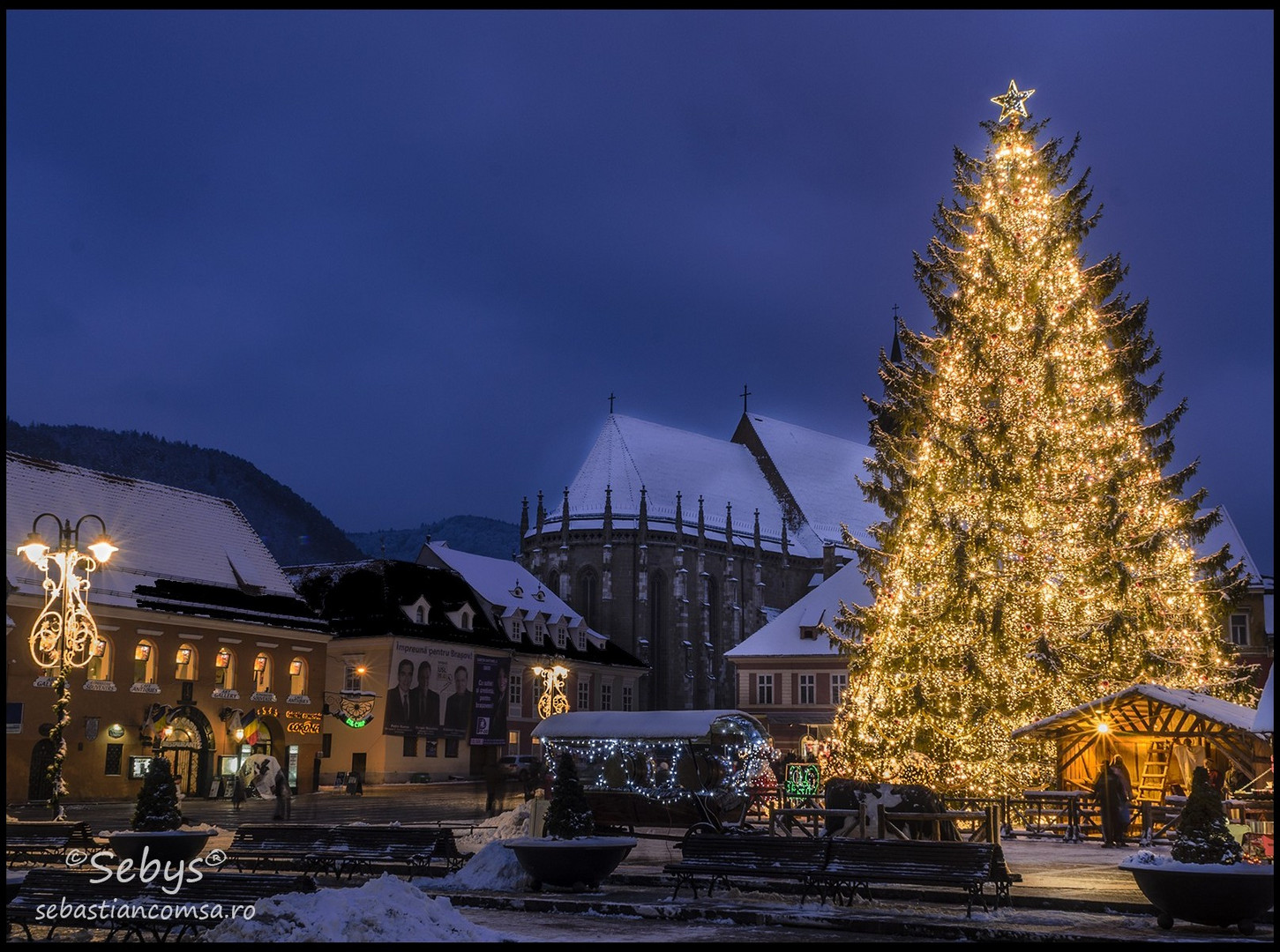 Brasov - the city from Winter Fairy tale