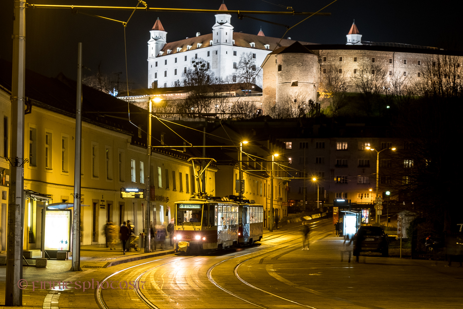 Bratislava bei Nacht