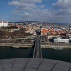 Bratislava, Blick vom UFO über die (Alt)Stadt