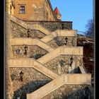 Bratislava, hinauf zur Burg, Stufen