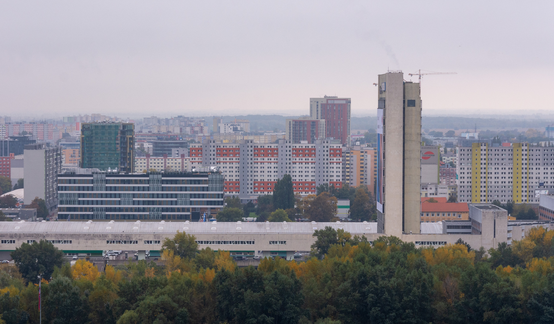 Bratislava - View from Bratislavsky Hrad on Donau River - 04