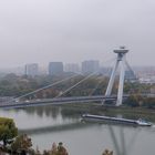 Bratislava - View from Bratislavsky Hrad on Donau River & Most SNP - 02