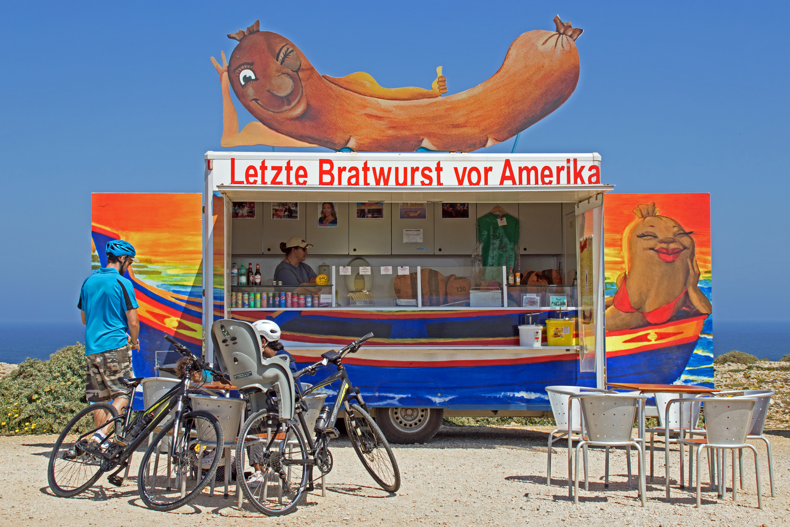 Bratwurst am Cabo de Sao Vicente