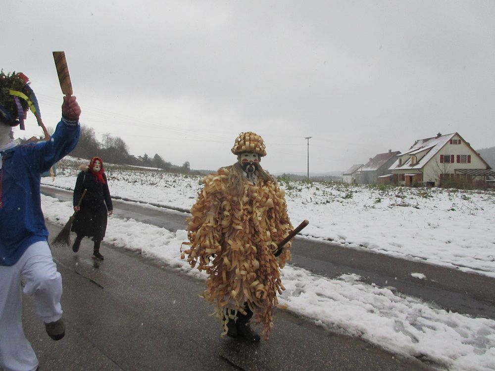 Brauchtumsfigur Unterelsbach Holz oder Spanmännla