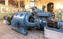 Brauereimuseum Dortmund / Generator mit Flachriemenantrieb