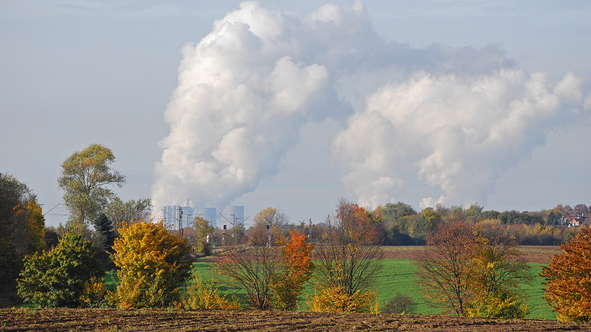 Braunkohlenkraftwerk am Niederrhein