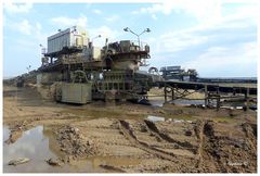 Braunkohlentagebau Garzweiler - Transportanlage für Abraum und Kohle