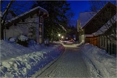 Braunlage in einer kalten Winternacht