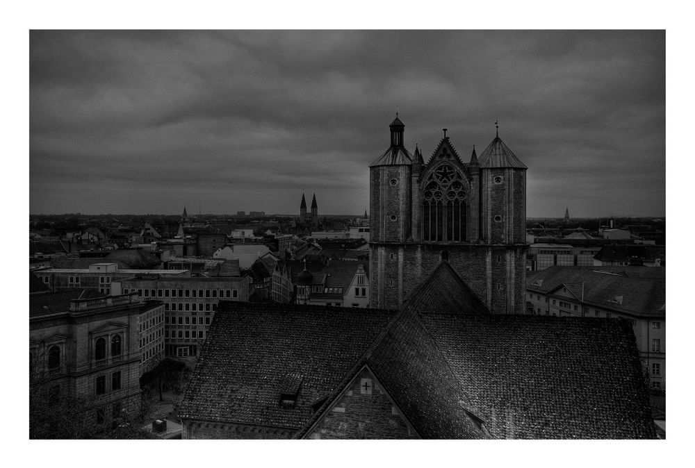 Braunschweig - City " Dom St. Blasius, und die Dächer von Brunswick, vom Rathaus aus gesehen... "