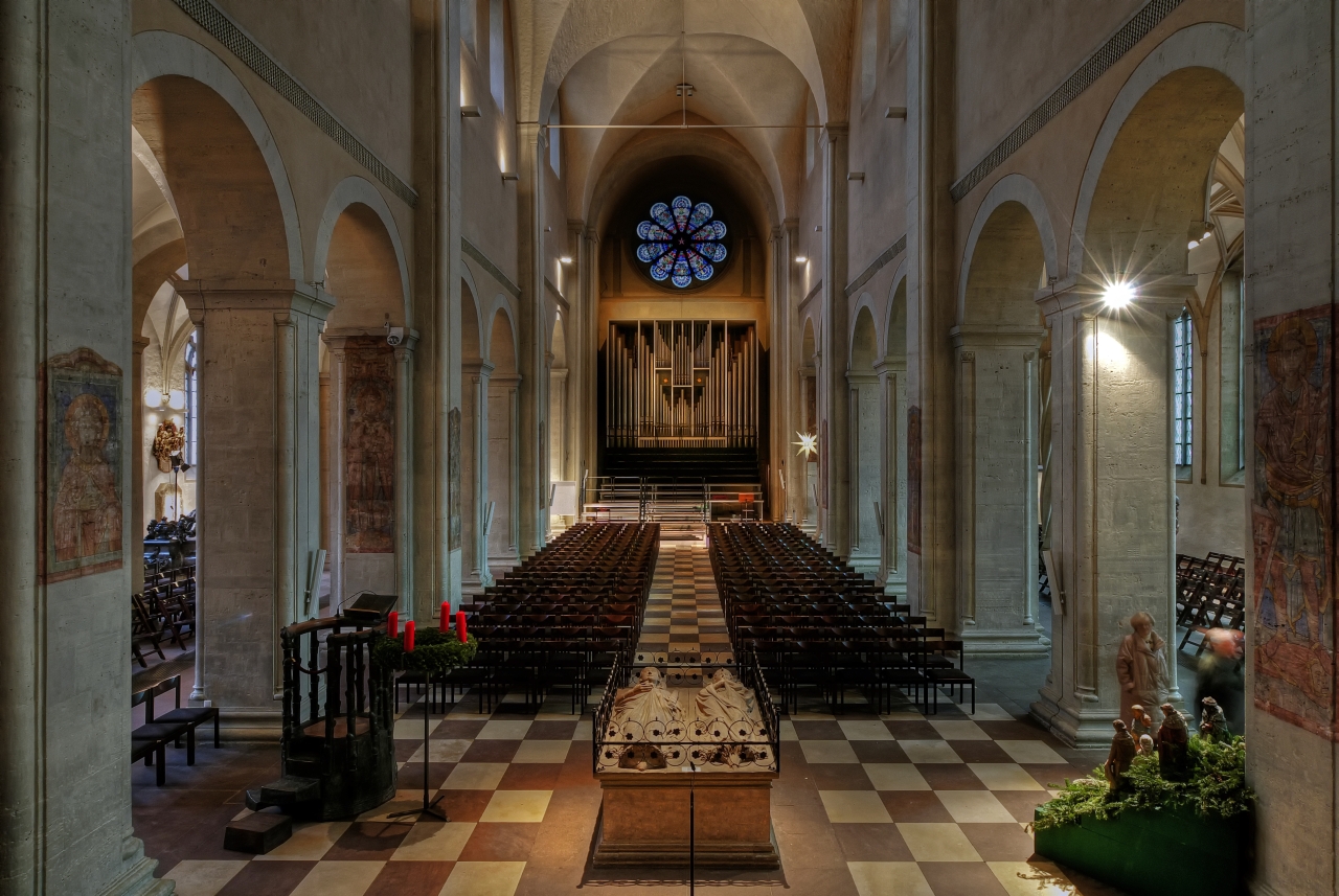 Braunschweig- City " Dom zu Braunschweig, mit Blick auf die Orgel "