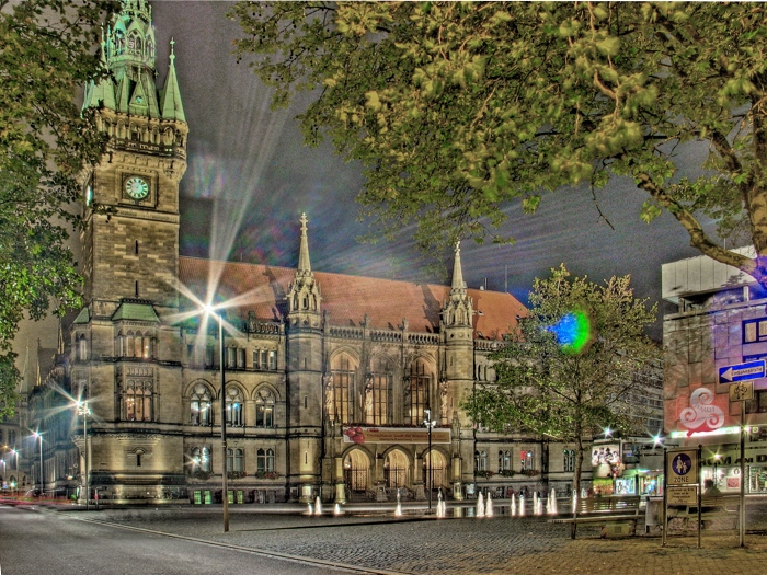 Braunschweiger Rathaus bei Nacht