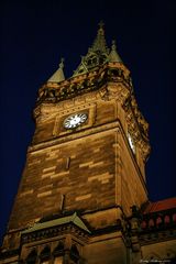 Braunschweiger Rathausturm bei Nacht