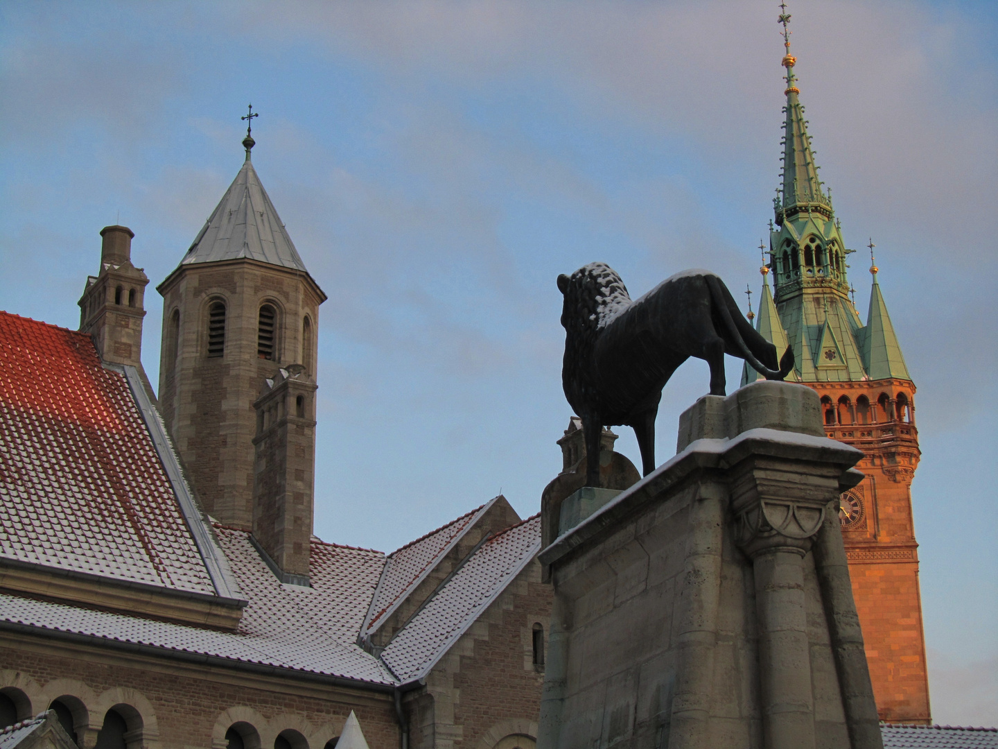 Braunschweigs Wahrzeichen von hinten