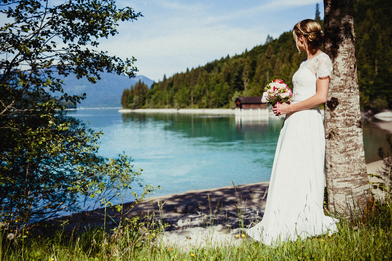 Braut am Walchensee