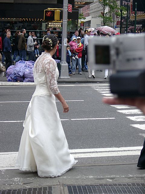 Braut auf dem Broadway