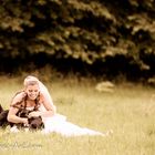 Braut mit Hund