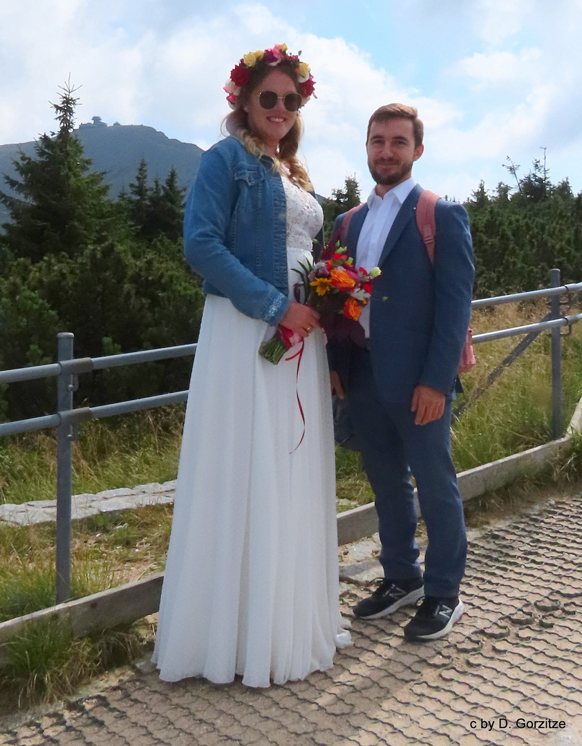  Brautpaar  im Riesengebirge !