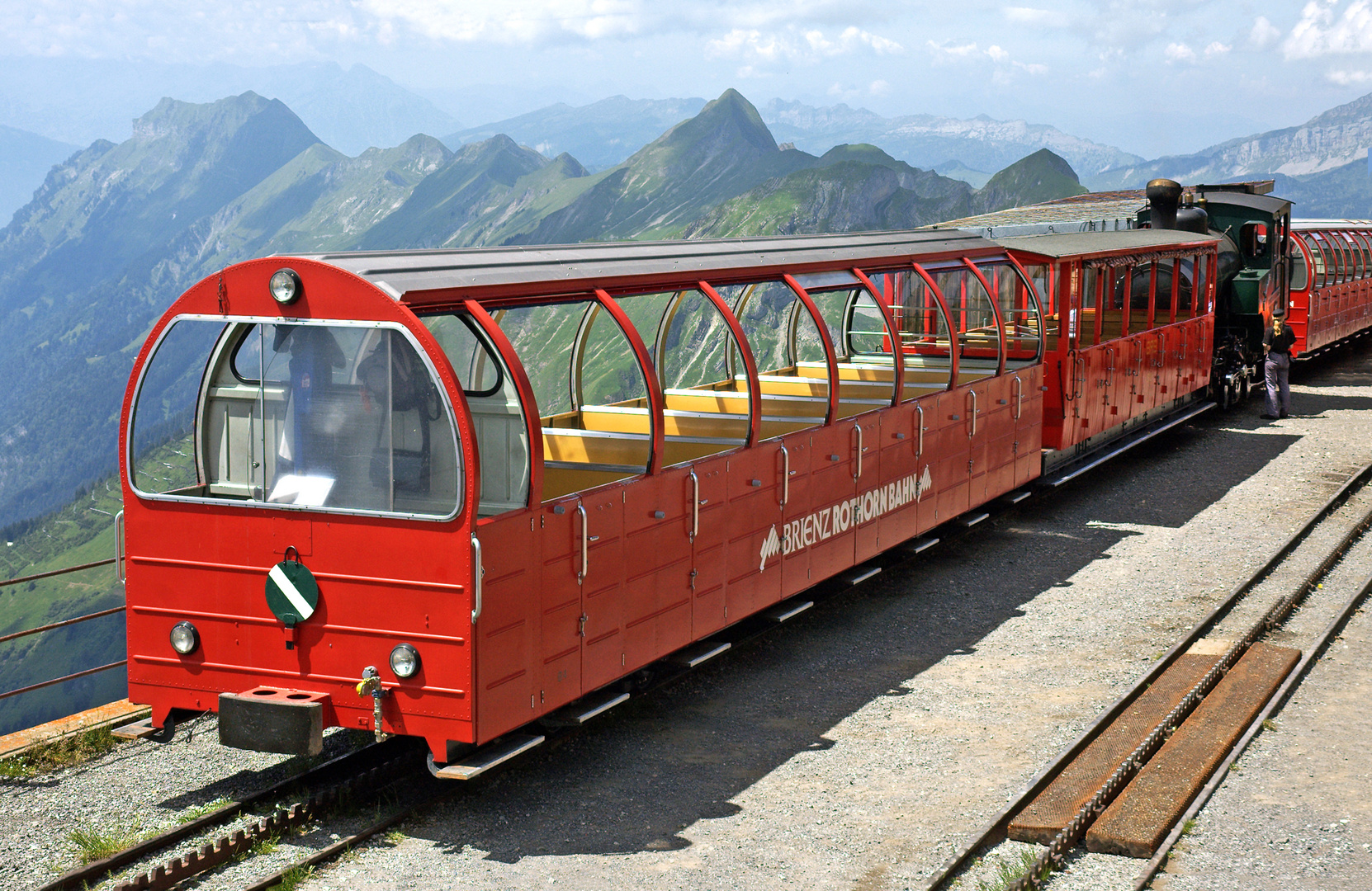 BRB Brienzer Rothornbahn auf Rothorn Kulm Foto & Bild landschaft