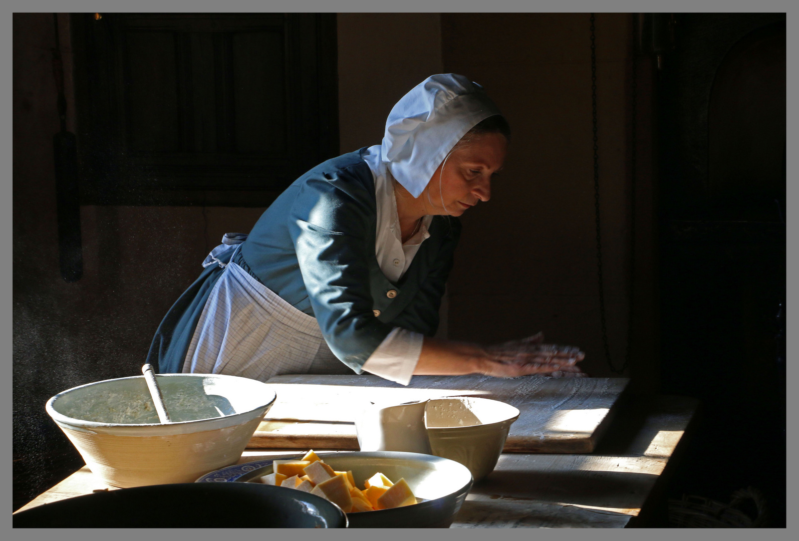 Bread-making at Beamish 2