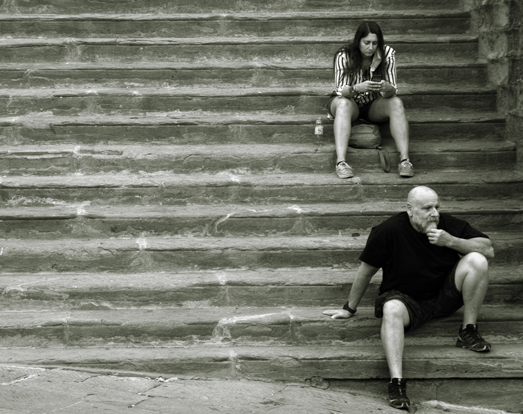 break on the stairs