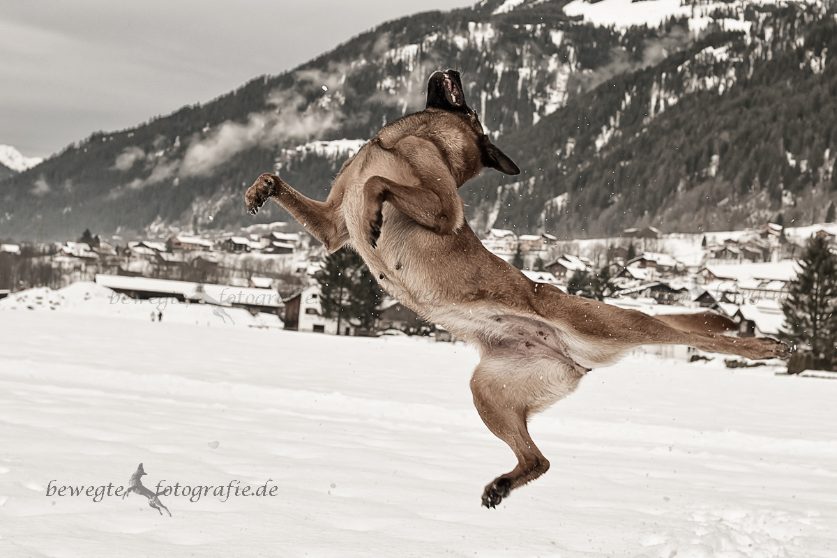 Breakdance im Schnee....