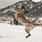 Breakdance im Schnee....