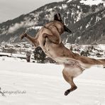 Breakdance im Schnee....