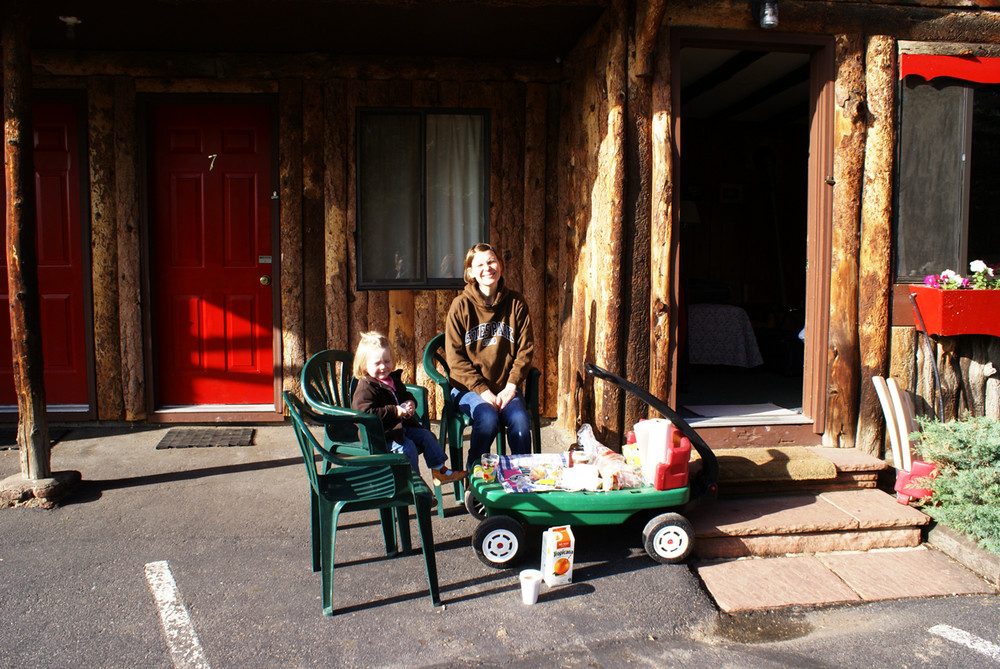 Breakfast outside - Draußenfrühstück