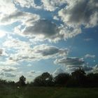 Brechen die Wolken nach regen.