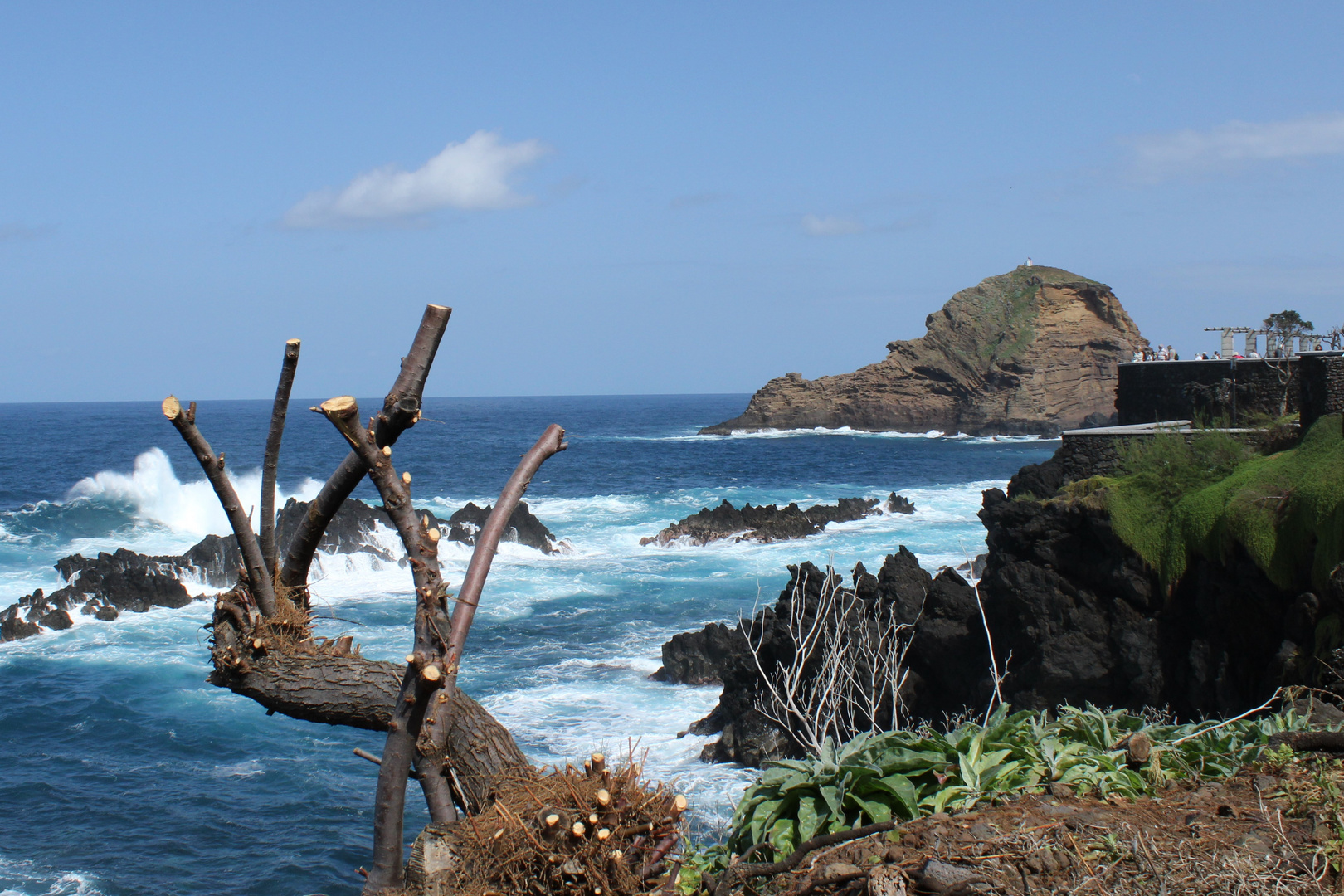 Brechende Wellen auf Madeira