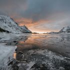 brechendes Eis auf den Lofoten