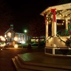 Brecksville Gazebo and Old Town Hall at Christmas