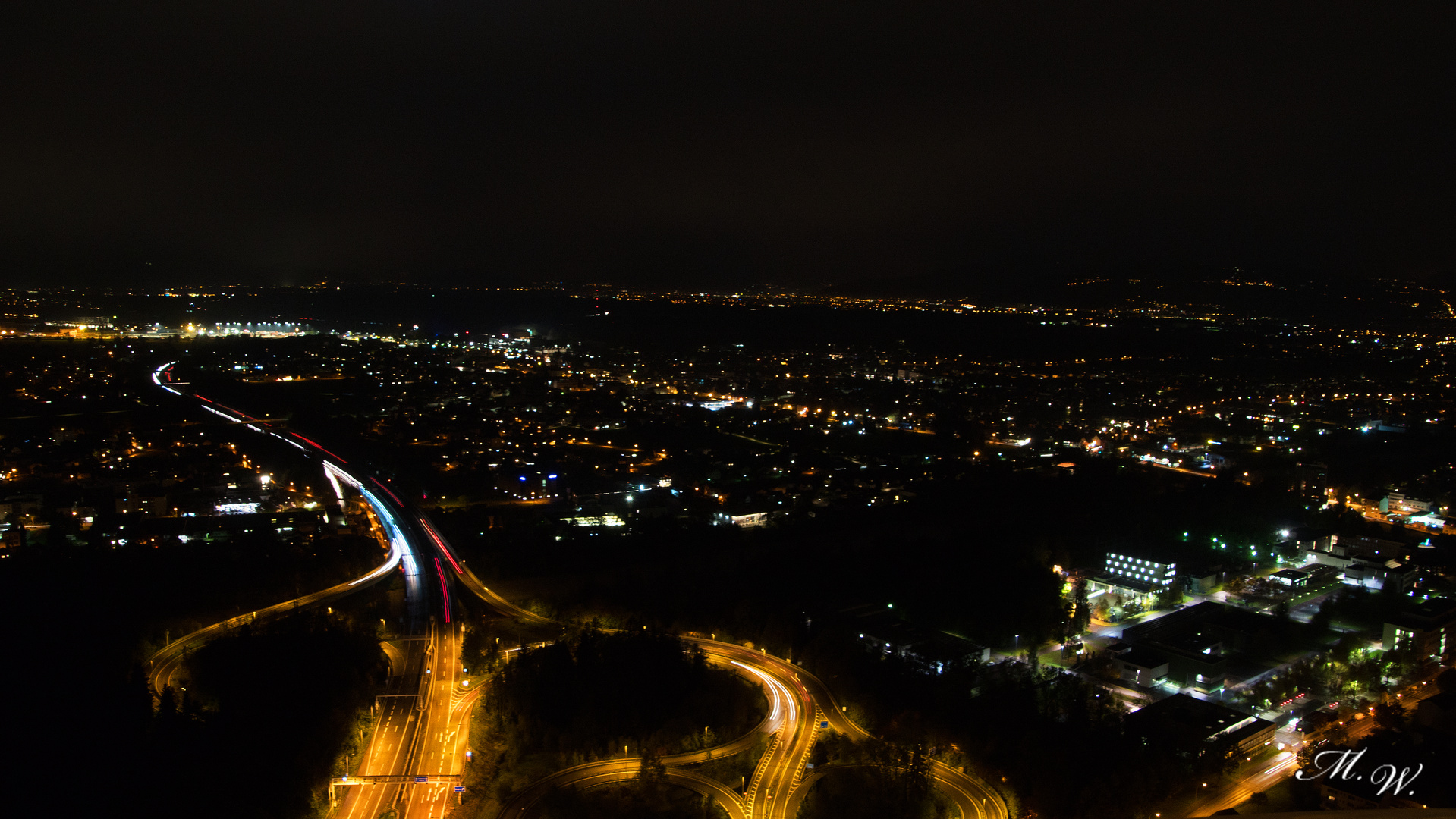 Bregenz bei Nacht