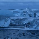 Breiðamerkursandur vor Sonnenaufgang