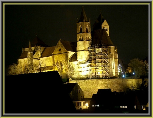 Breisacher Münster bei Nacht