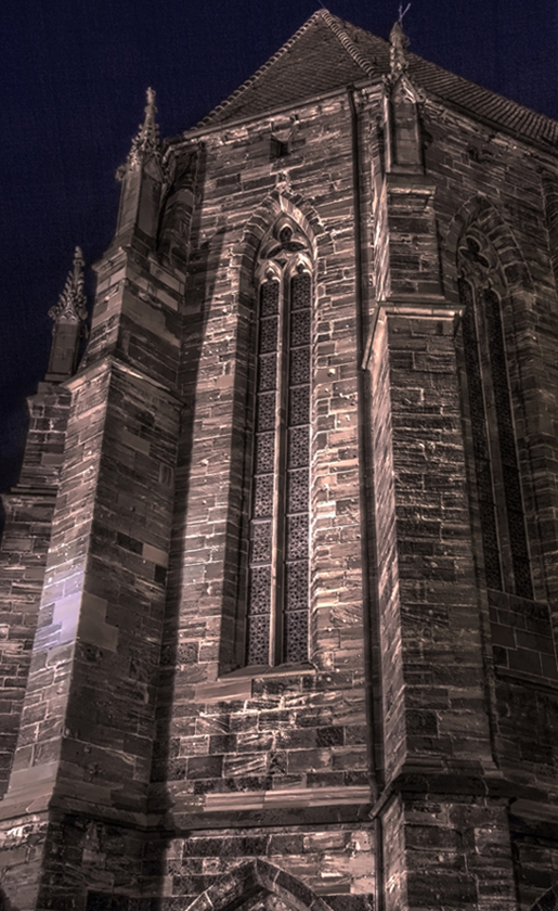 Breisacher Münster bei Nacht