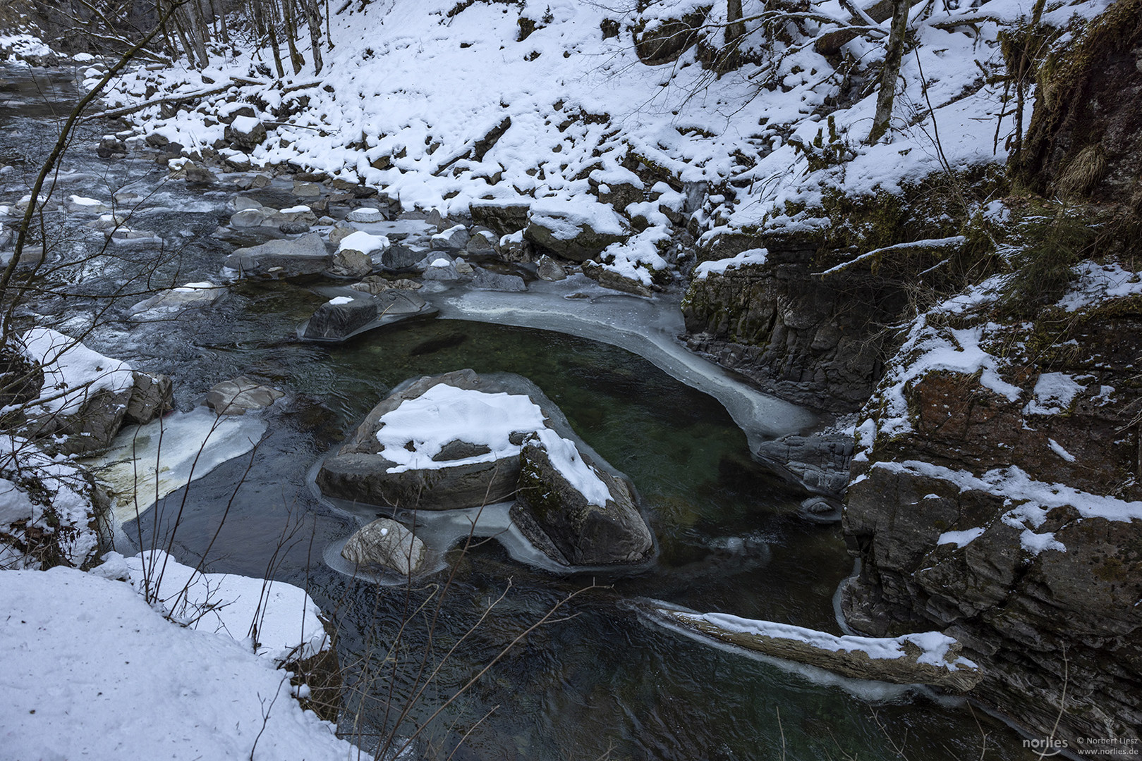 Breitach im Winter