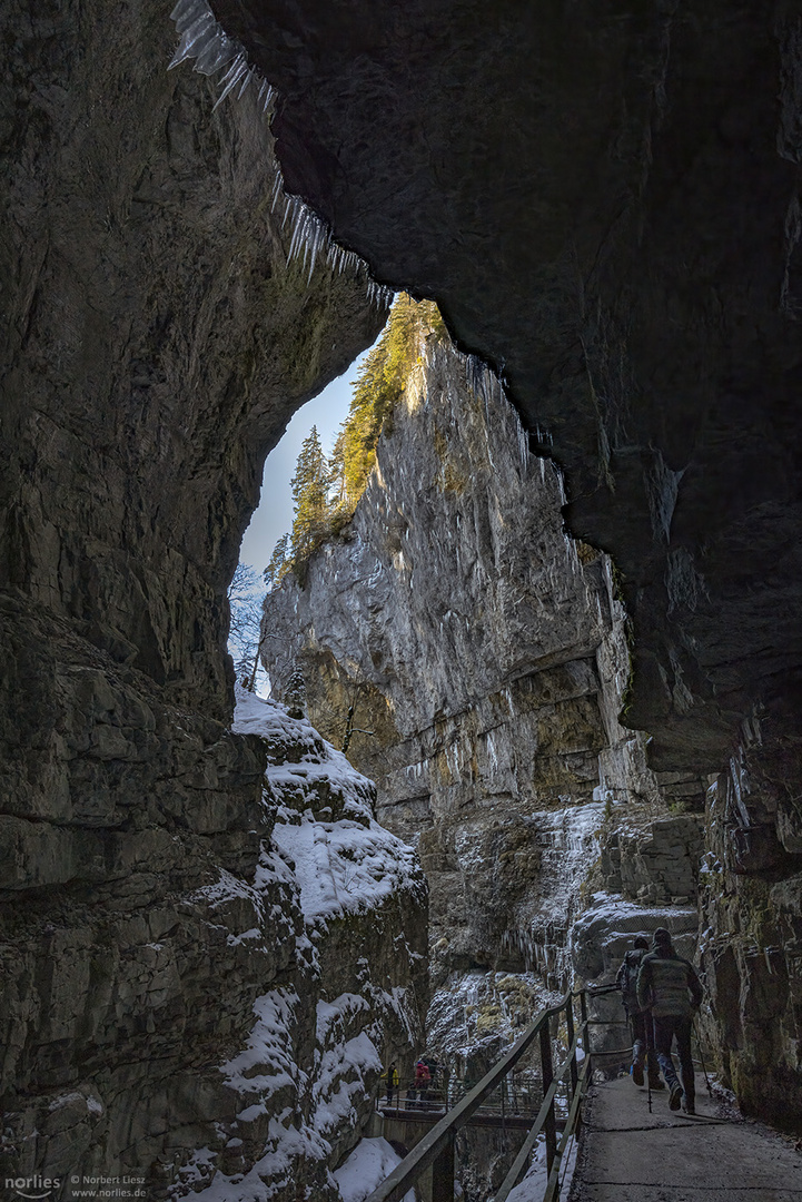 Breitachklamm Dimensionen