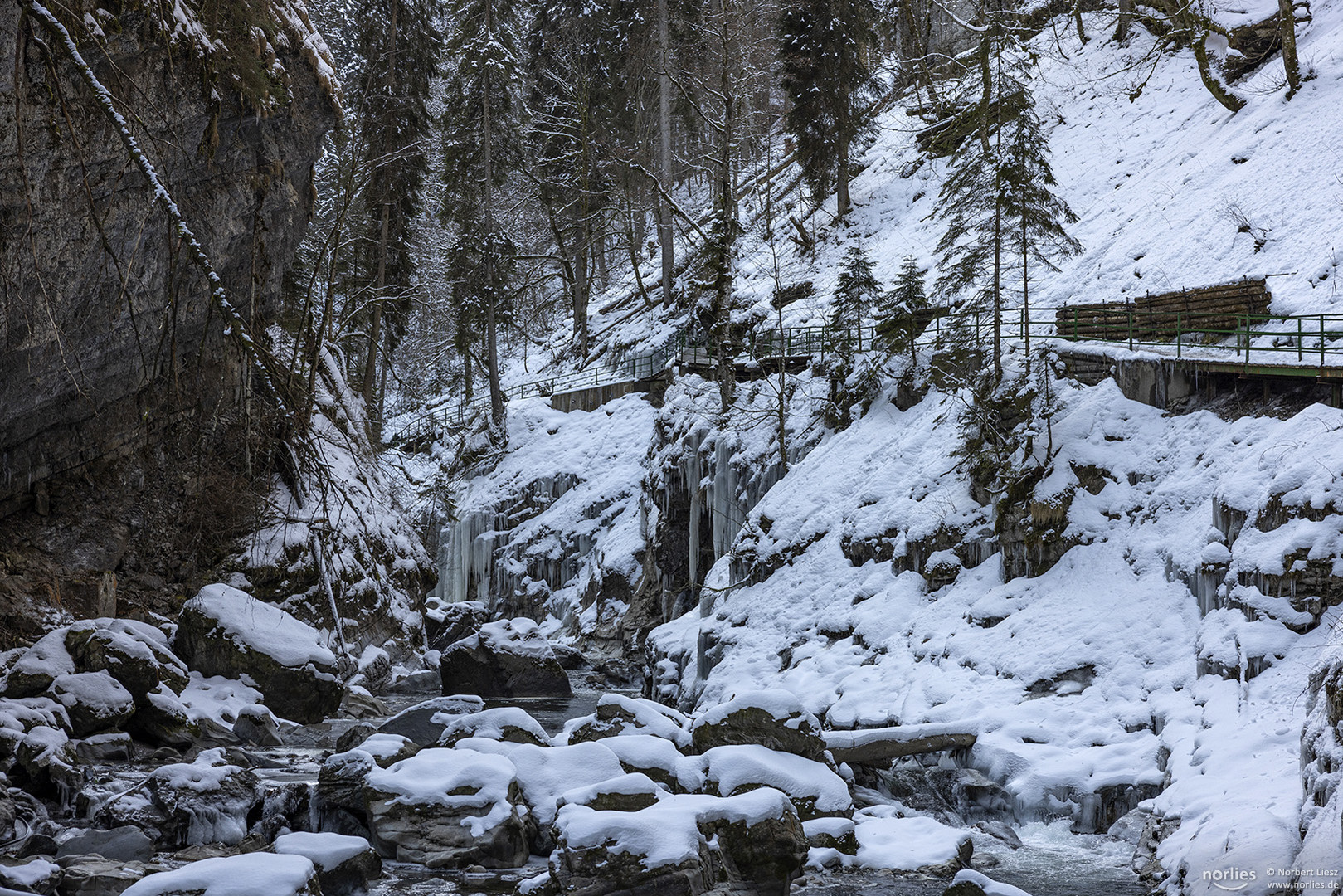 Breitachklamm im Winter