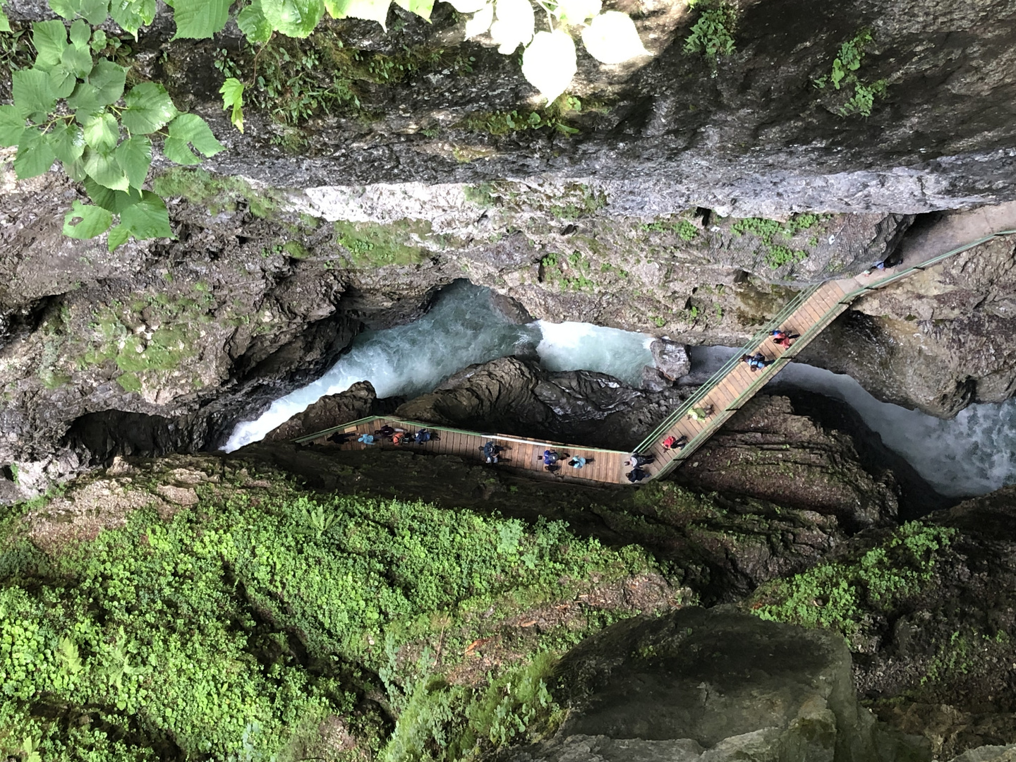 Breitachklamm von oben