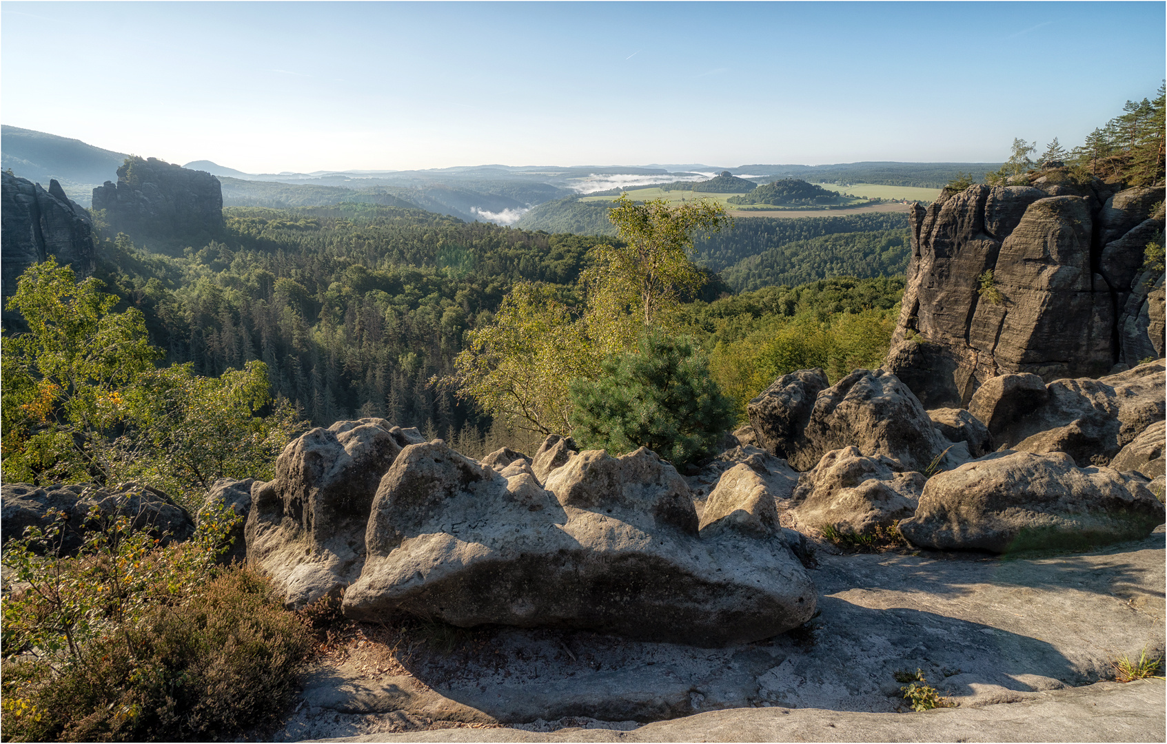 Breite Kluft am Schrammsteinweg