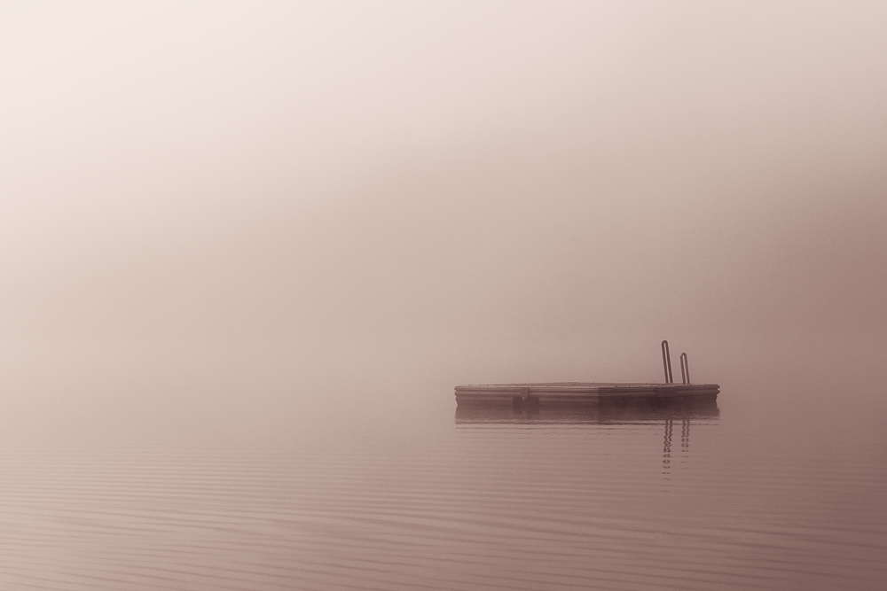 Breitenauer See im Nebel