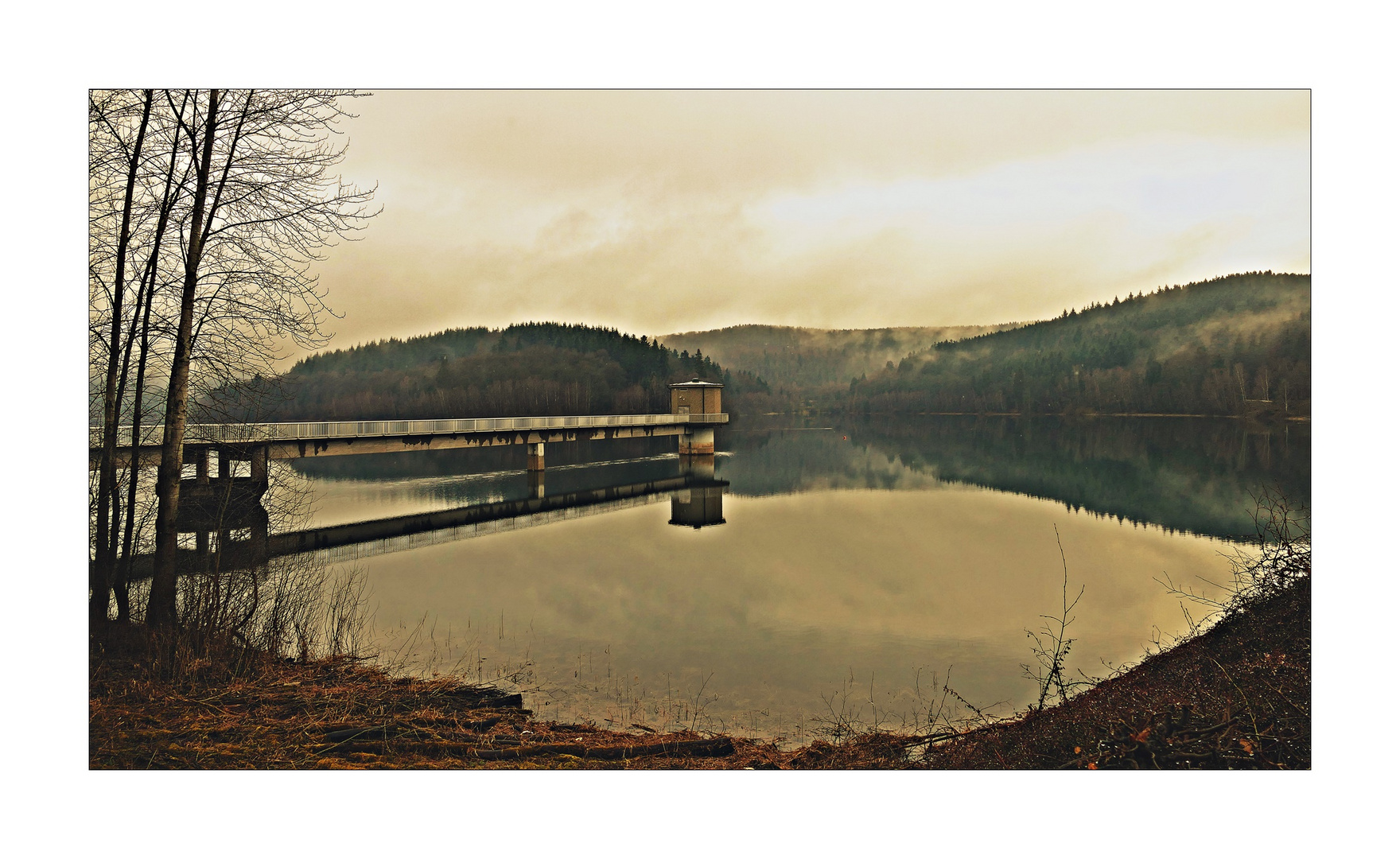 Breitenbachtalsperre Foto & Bild art, spezial, natur Bilder auf