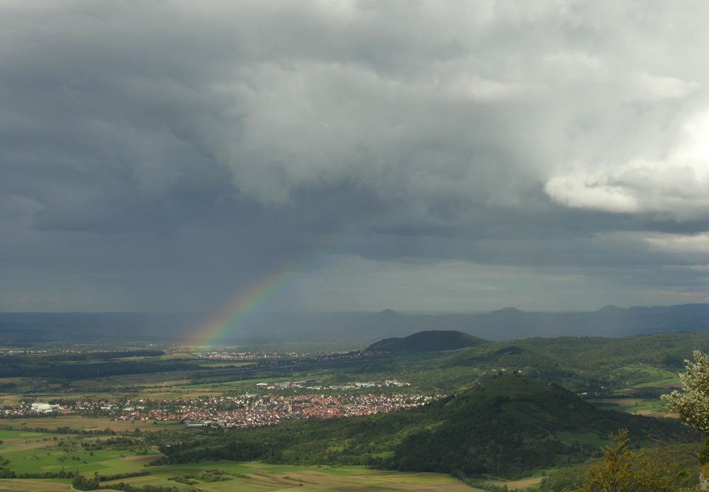 Breitenstein mit Regenbogen - Detail