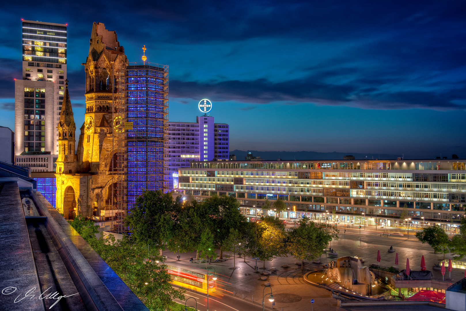 Breitscheidplatz am Abend