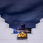 Bremen an der Weser bei Nacht