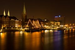 Bremen bei Nacht