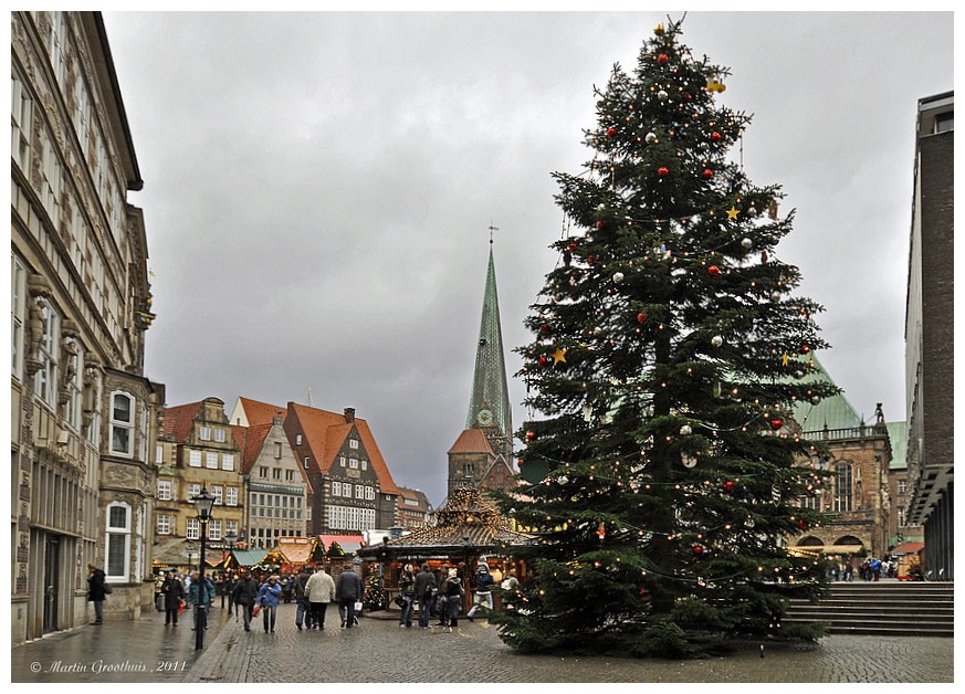 Bremen - Blick auf den Weihnachtsmarkt
